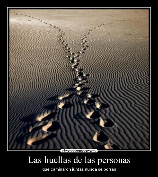 Las huellas de las personas - 