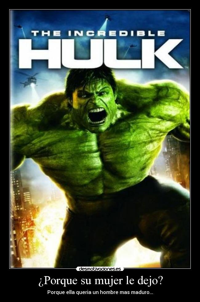 ¿Porque su mujer le dejo? -