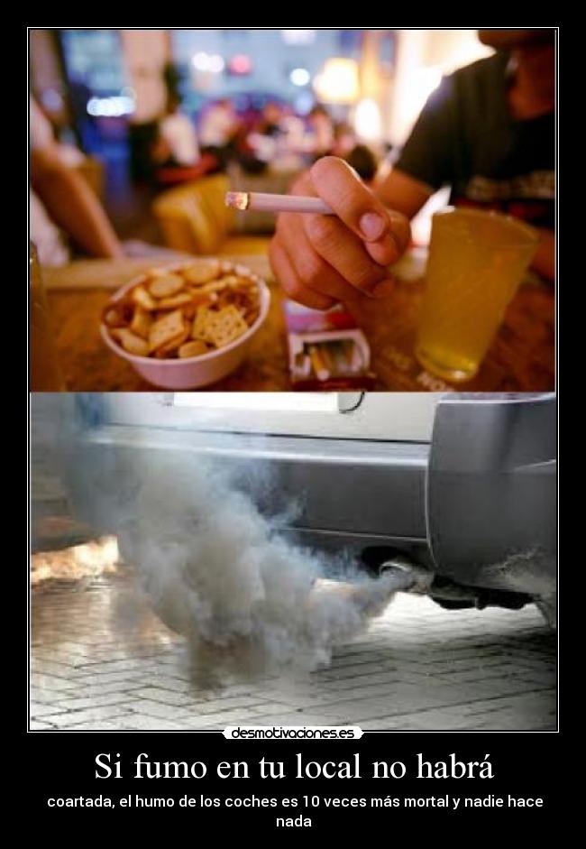Si fumo en tu local no habrá - 