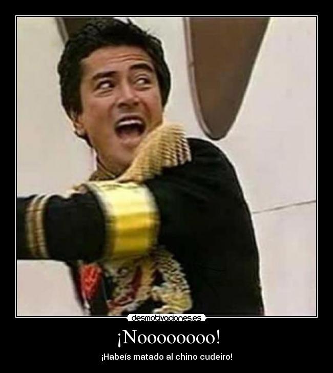 ¡Noooooooo! - ¡Habeís matado al chino cudeiro!