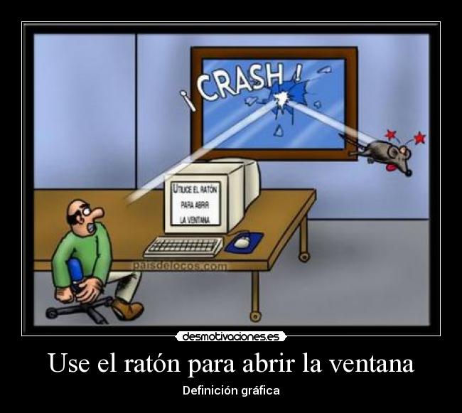 Use el ratón para abrir la ventana - 