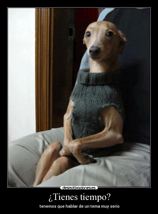 ¿Tienes tiempo? -