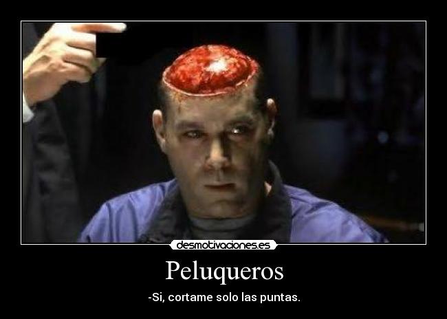 Peluqueros - -Si, cortame solo las puntas.