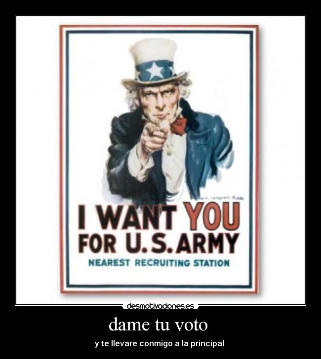 dame tu voto -