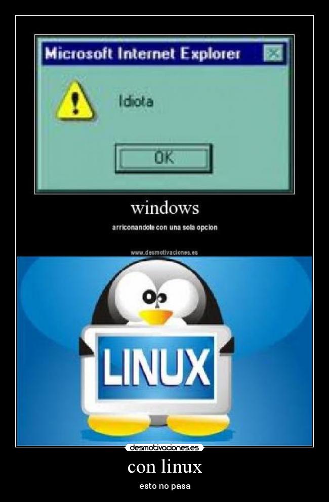 carteles linux desmotivaciones