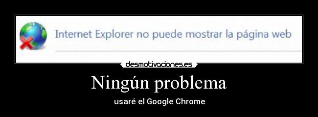 Ningún problema -