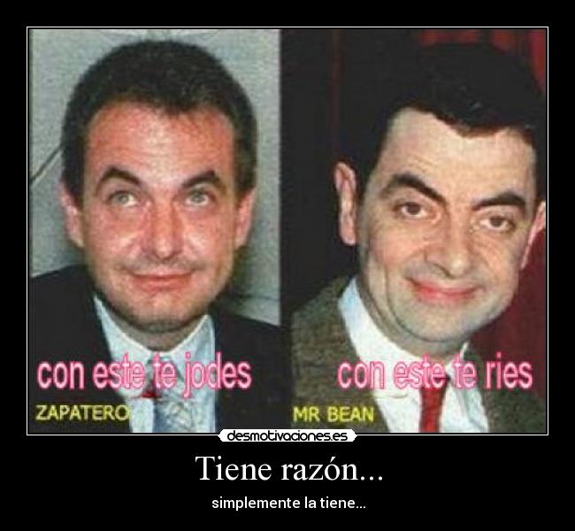 carteles zapatero bean desmotivaciones
