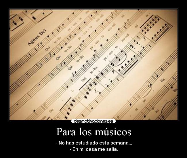 Para los músicos -
