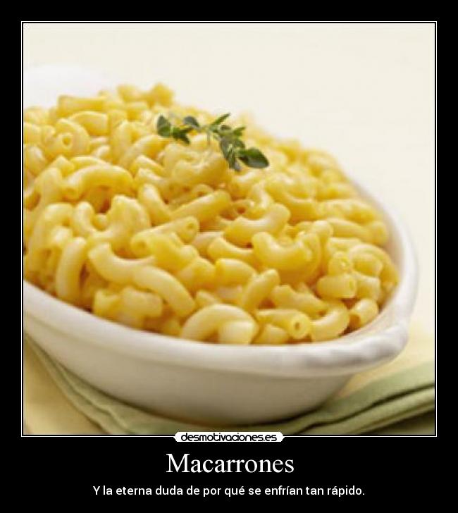 carteles macarrones dudas frio desmotivaciones