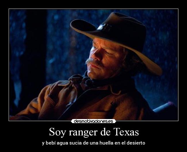 Soy ranger de Texas - y bebí agua sucia de una huella en el desierto