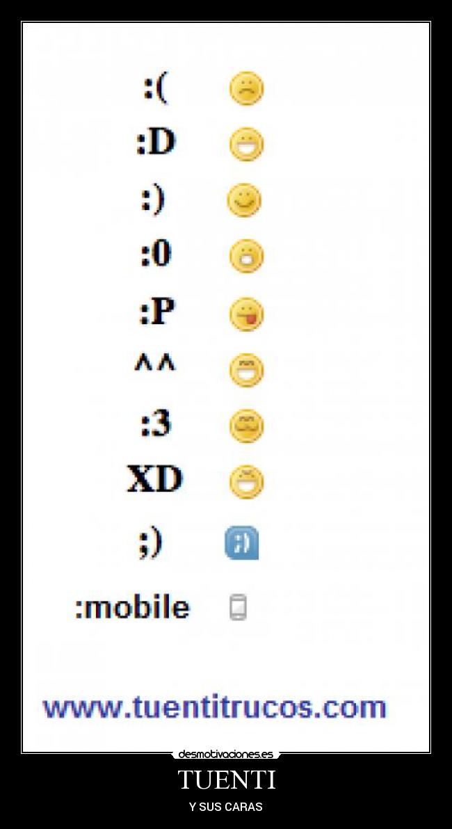 TUENTI - Y SUS CARAS