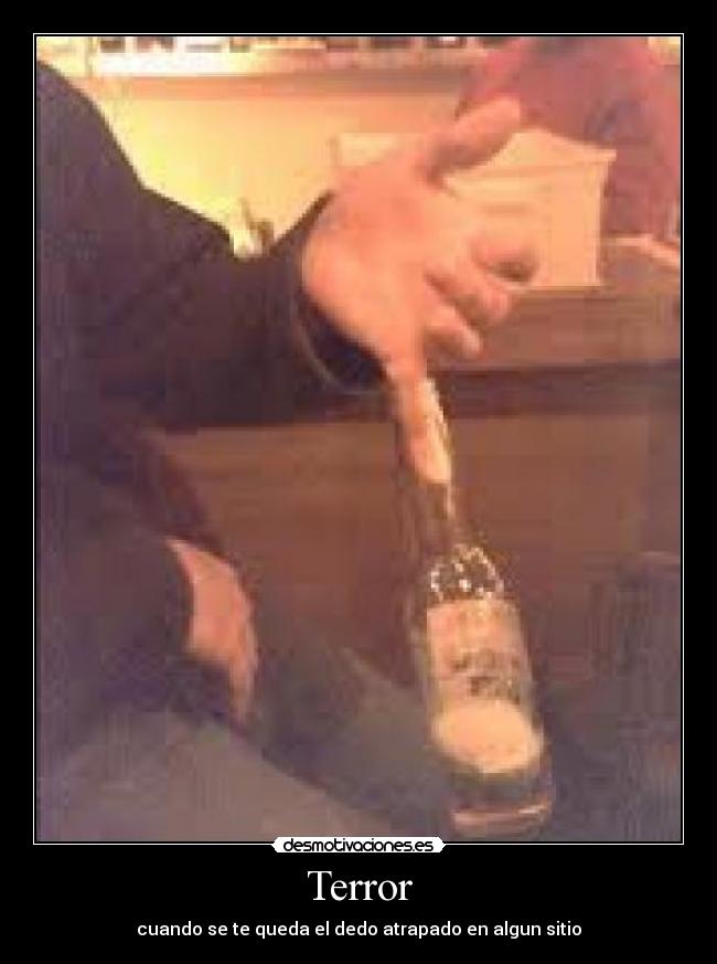 Terror - cuando se te queda el dedo atrapado en algun sitio