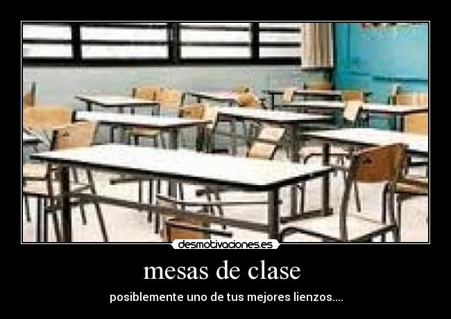 mesas de clase -