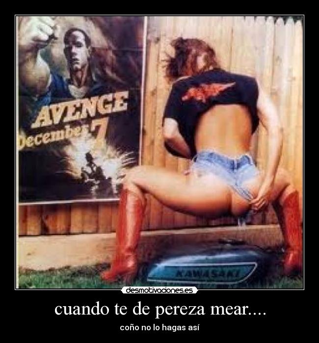 cuando te de pereza mear.... - coño no lo hagas así