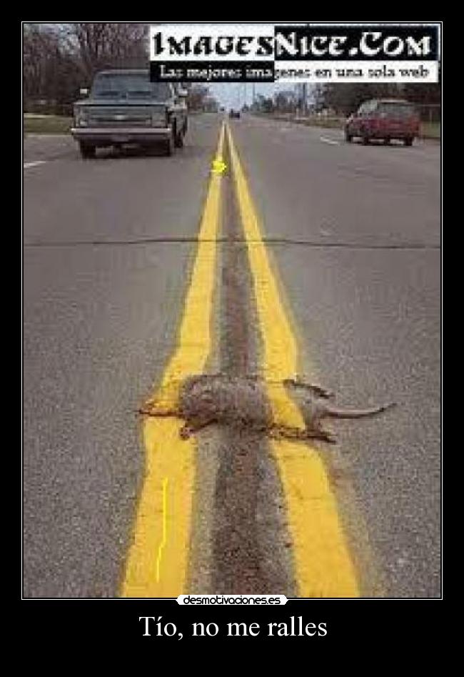 Tío, no me ralles -