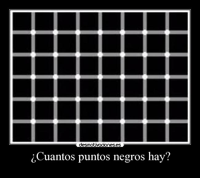 ¿Cuantos puntos negros hay? -