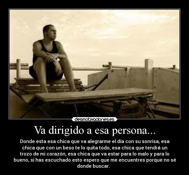 Va dirigido a esa persona... - 