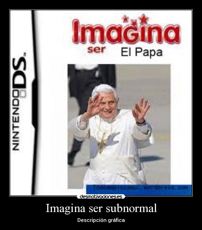 Imagina ser subnormal - Descripción gráfica