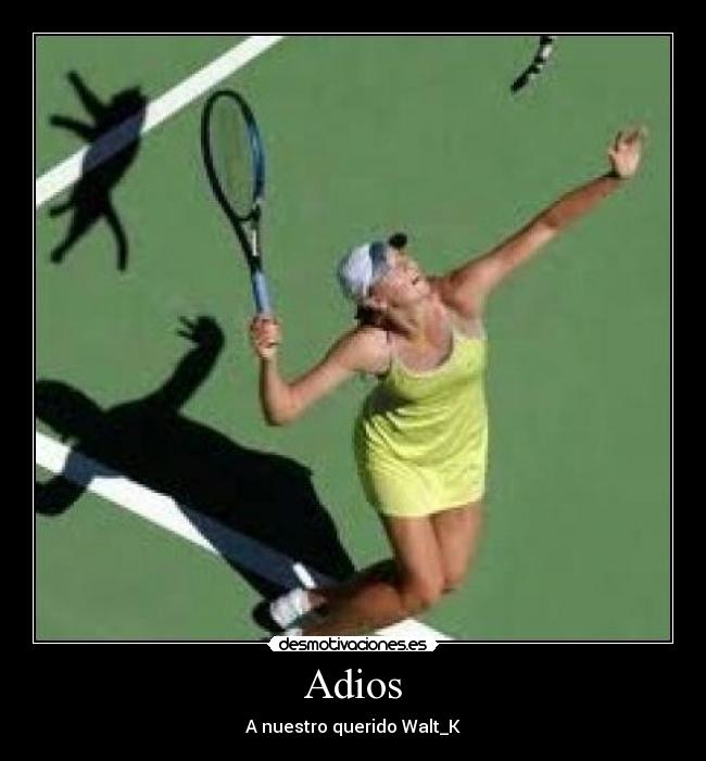 Adios - A nuestro querido Walt_K