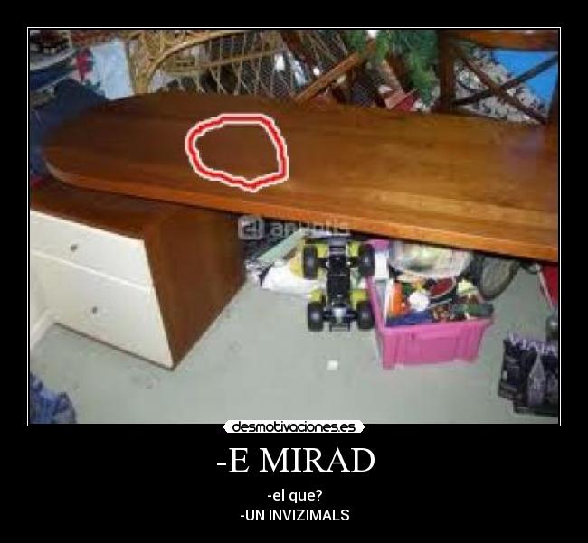 -E MIRAD - -el que?
-UN INVIZIMALS