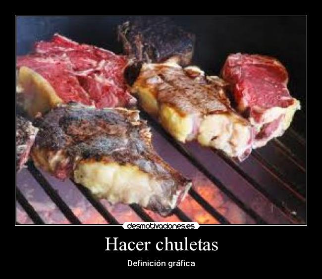 Hacer chuletas -