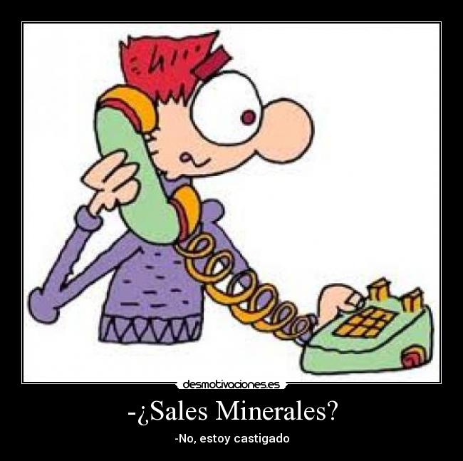-¿Sales Minerales? -