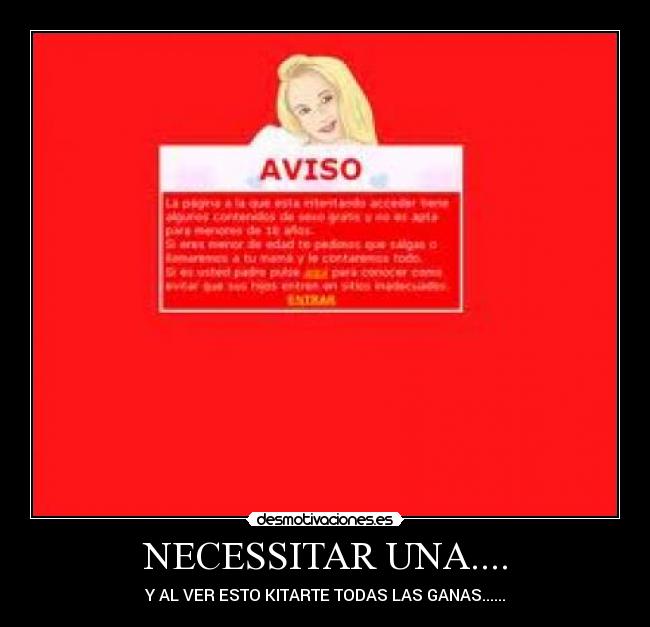 NECESSITAR UNA.... -