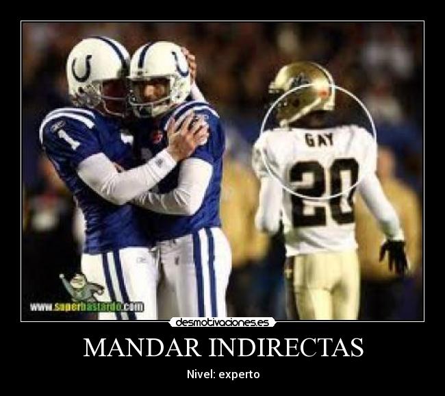 MANDAR INDIRECTAS - Nivel: experto