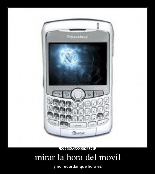 mirar la hora del movil - 