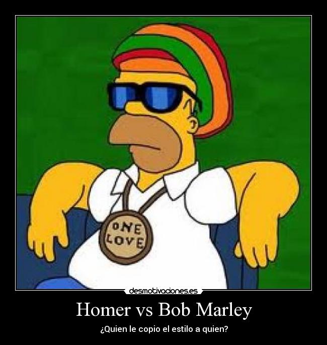 Homer vs Bob Marley -