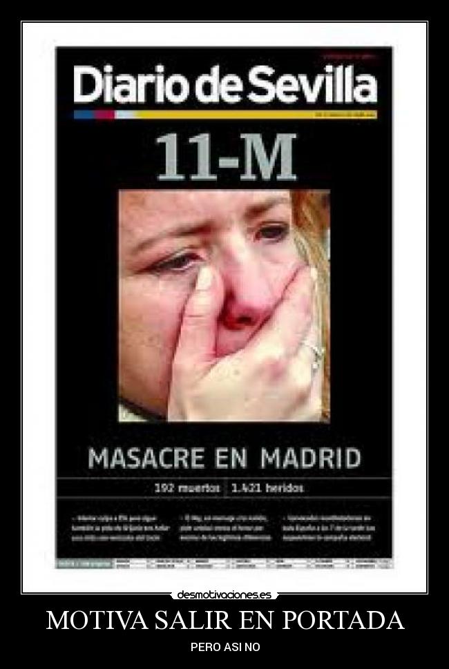 MOTIVA SALIR EN PORTADA - 