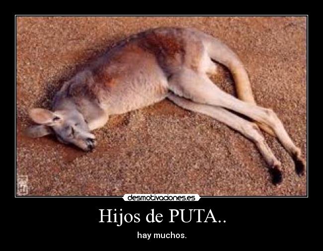 Hijos de PUTA.. - hay muchos.