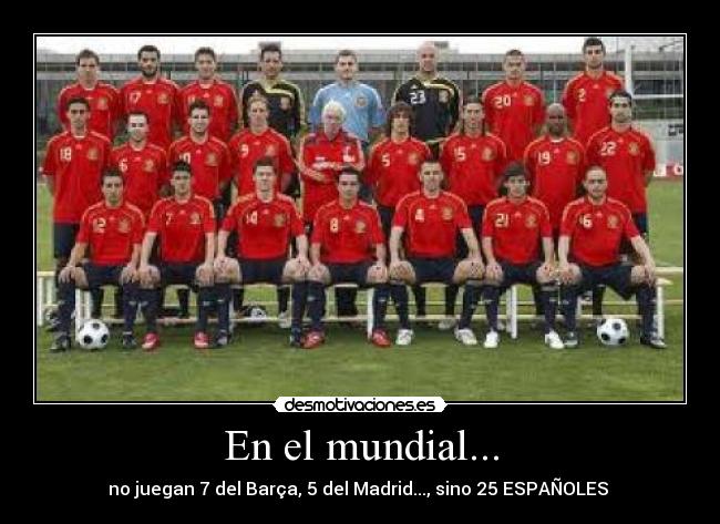 En el mundial... -
