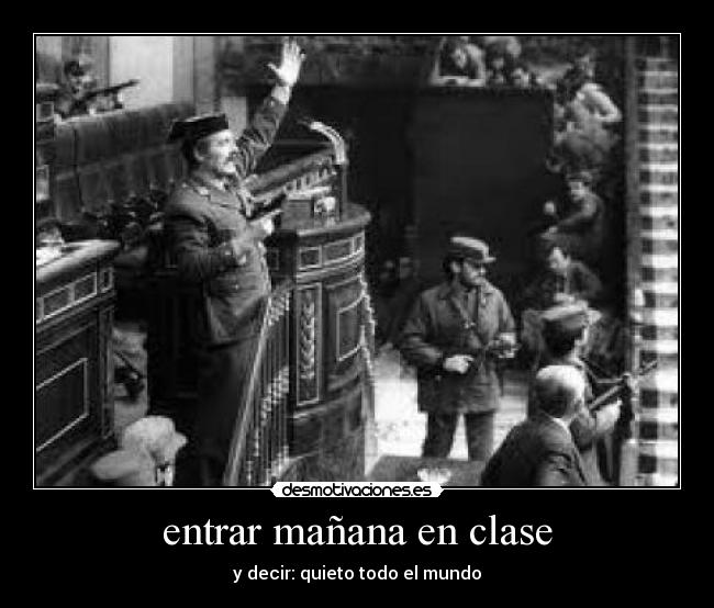 entrar mañana en clase - 