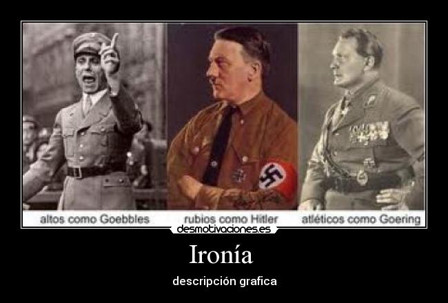 Ironía  - descripción grafica