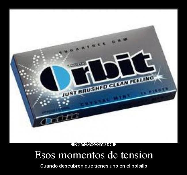 Esos momentos de tension - Cuando descubren que tienes uno en el bolsillo