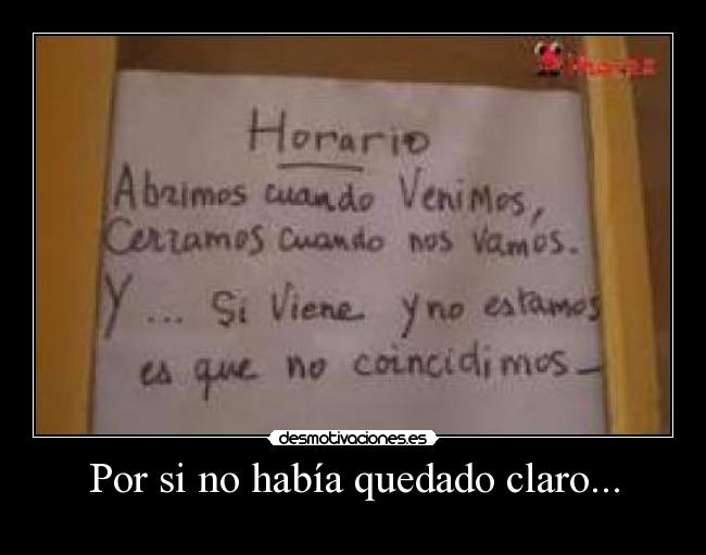 Por si no había quedado claro... -