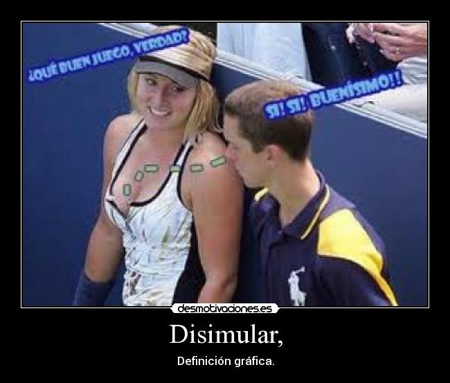 Disimular, - 