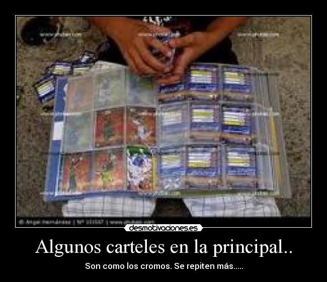 Algunos carteles en la principal.. - 