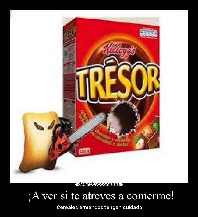 carteles cereales desmotivaciones