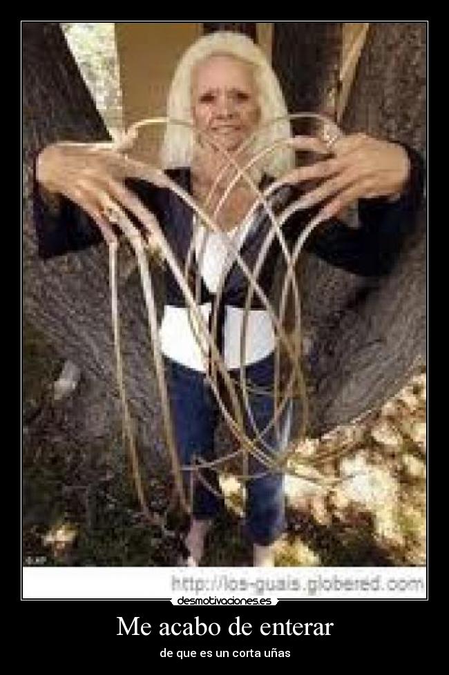 Me acabo de enterar - 