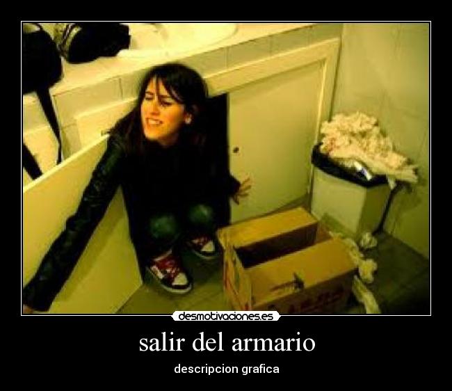 salir del armario - descripcion grafica
