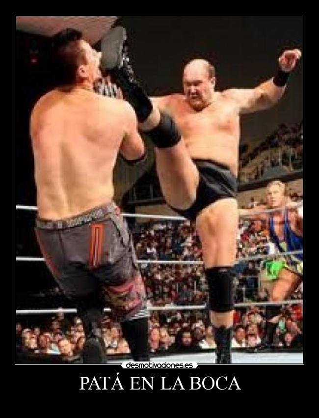 PATÁ EN LA BOCA -