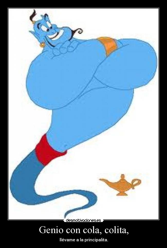 Genio con cola, colita, -