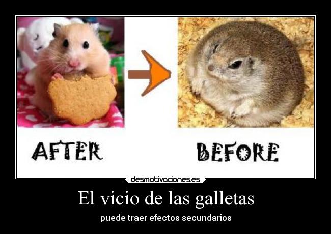 El vicio de las galletas - puede traer efectos secundarios