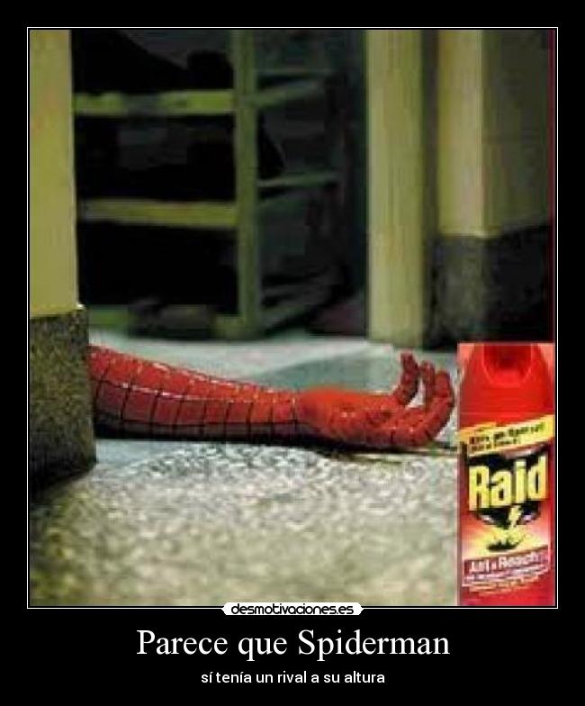 carteles spiderman desmotivaciones