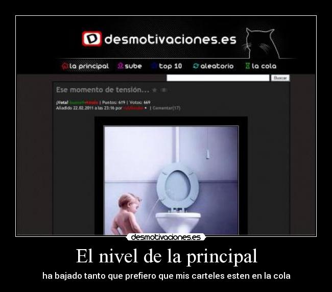 El nivel de la principal - 