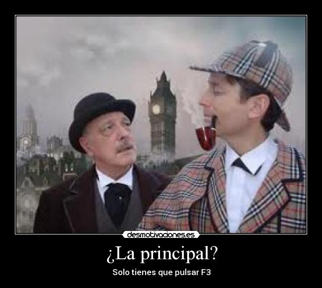 carteles principal sherlock wattson desmotivaciones