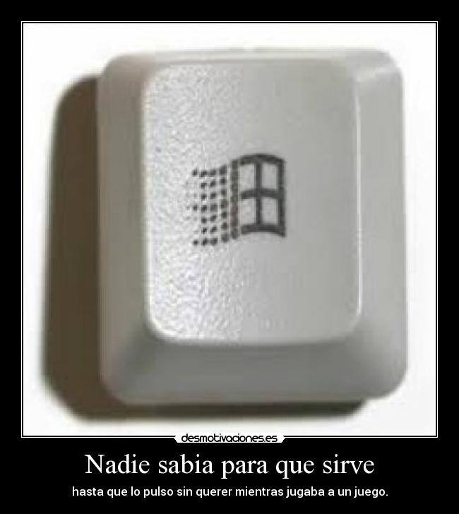 Nadie sabia para que sirve - 