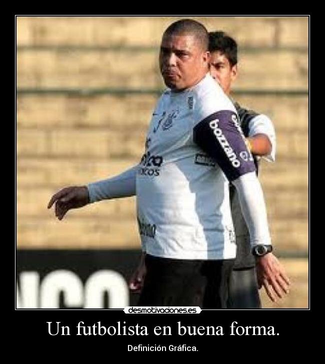 Un futbolista en buena forma. - Definición Gráfica.
